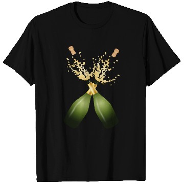Discover Two Champagne Bottles – for New Year's Eve & Party T Shirts