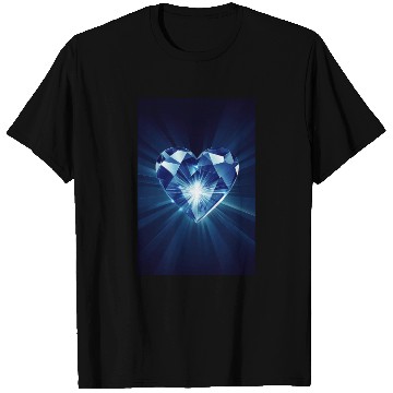 Discover Shining Diamond Heart T Shirts