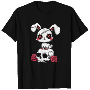 Discover Gothic Bunny on Skull – Cute but Deadly T Shirts
