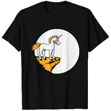 Discover Unicorn Cliff Moon Mountain Evil Angry Bad Mood T Shirts
