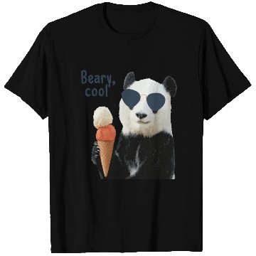 Discover Cool Panda with Sunglasses and Ice Cream T Shirts