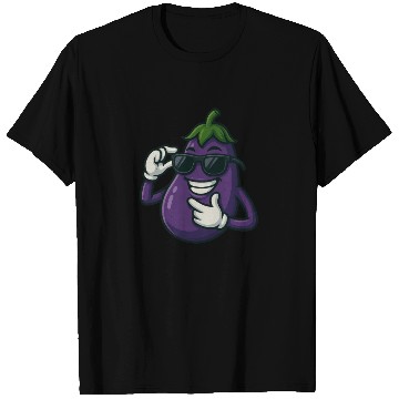 Discover Cool eggplant vegetable design with sunglasses car T Shirts