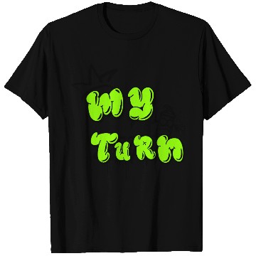 Discover "MY TURN" Bold Neon Bubble Letter T Shirts – Streetwear