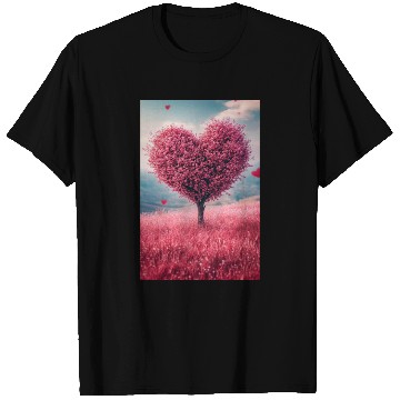 Discover Romantic Heart Tree in Bloom T Shirts