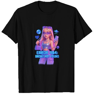 Discover Y2K Rich Girl - ERROR 404 Bold Aesthetic T Shirts