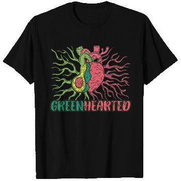Discover Greenhearted Avocado Heart T Shirts