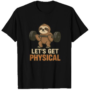 Discover Funny Gym Sloth Design Lazy Lifter Workout Fun T Shirts