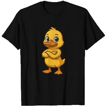 Discover Cool duck gamer confident crossed arms cartoon T Shirts