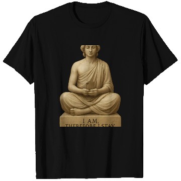 Discover Contemplative Buddha with Smartphone T Shirts