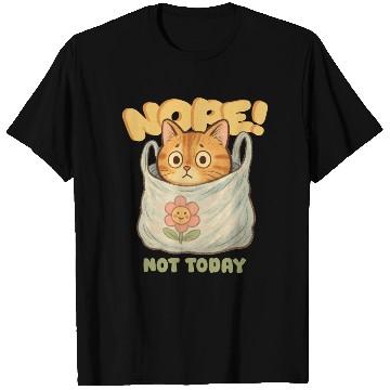 Discover Cute Cat Wrapped in Laundry with Affirmation T Shirts