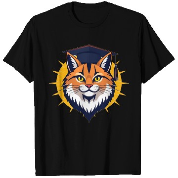 Discover Back to school cat orange T Shirts