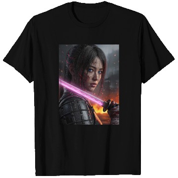 Discover Cyberpunk Samurai Girl T Shirts