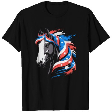Discover Patriotic Pony with Stars and Stripes Mane T Shirts