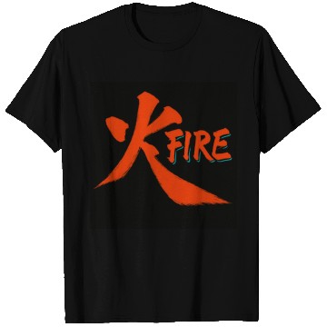 Discover Fiery Ink Brush Art T Shirts