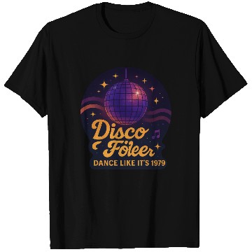 Discover Disco Foiler 1970s Dance T Shirts