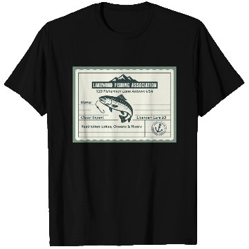 Discover Fishing License PR T Shirts