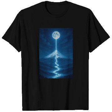 Discover Lunar River Flowing Down T Shirts
