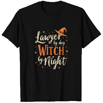 Discover Lawyer by Day Witch by Night Funny Halloween T Shirts
