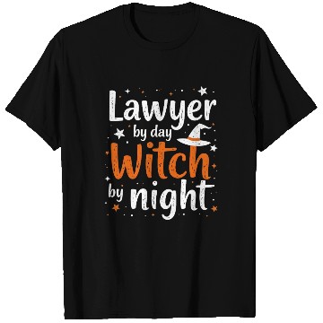 Discover Lawyer by Day Witch by Night Funny Halloween T Shirts