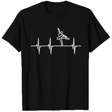 Discover Ballet Dancer Pulse Line T Shirts