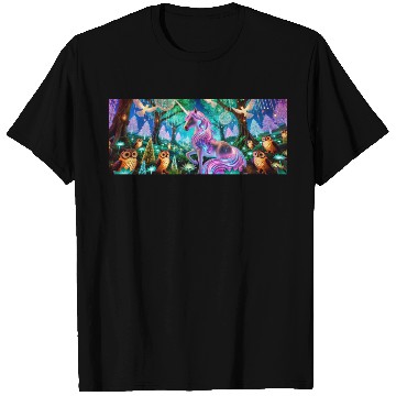 Discover Enchanted Unicorn Forest Design T Shirts