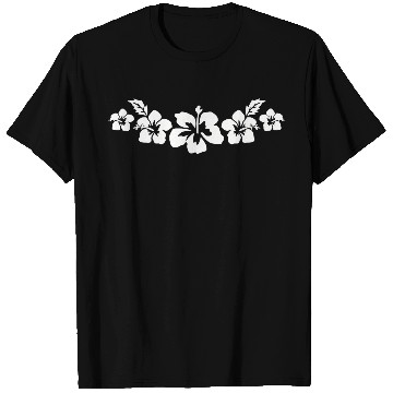 Discover Tropical Hibiscus Floral Pattern Design T Shirts