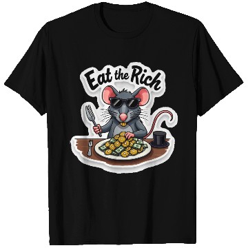 Discover Eat the Rich Rat – Street Rebellion T Shirts