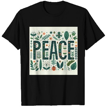 Discover Peaceful Botanical  T Shirts