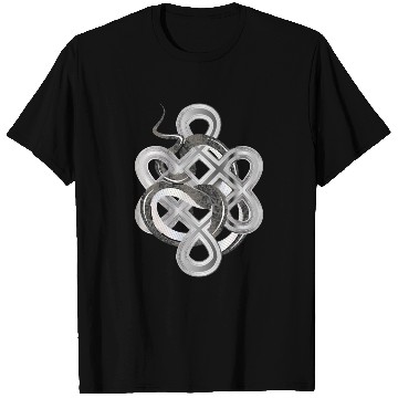 Discover Silver Snake Knot – Mystical & Elegant T Shirts