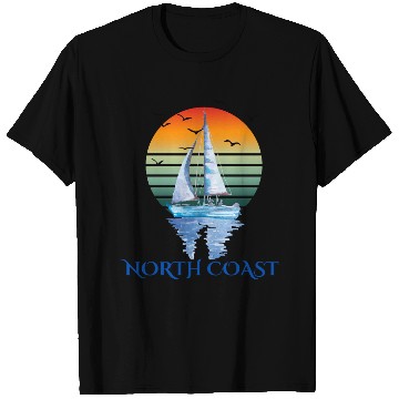 Discover Sunset Sailing - North Coast Vibes T Shirts
