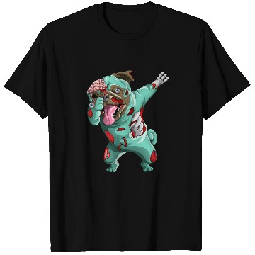 Discover Dabbing Zombie Pug Cute Halloween Pugs Funny Dab  T Shirts