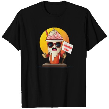 Discover Graffiti Style Ice Cream Mascot T Shirts