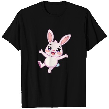 Discover Whimsical Bunny with Sparkling Eyes T Shirts