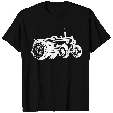 Discover Tractor Silhouette Farmer Agriculture T Shirts
