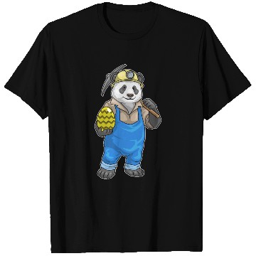 Discover Panda Easter Mining T Shirts