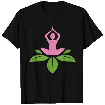 Discover Serene Yoga Lotus Design T Shirts