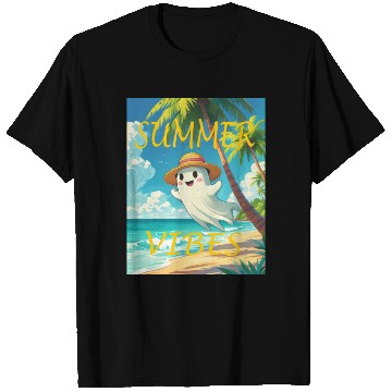 Discover A cute spooky in a tropical island T Shirts
