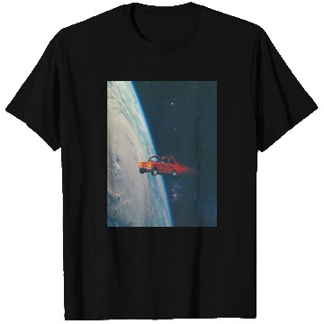 Discover Tiny Red Car in Space T Shirts