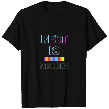 Discover Rest is Creative and Colorful Typography T Shirts