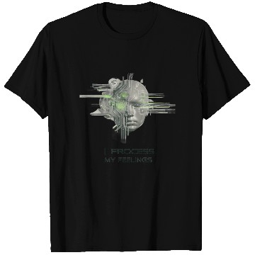 Discover Futuristic Human-AI Fusion Design T Shirts
