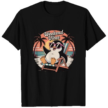 Discover Chill Penguin Weekend Vibes T Shirts