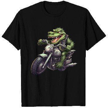 Discover Alligator Motorcycle / Motorcyclist Alligators T Shirts