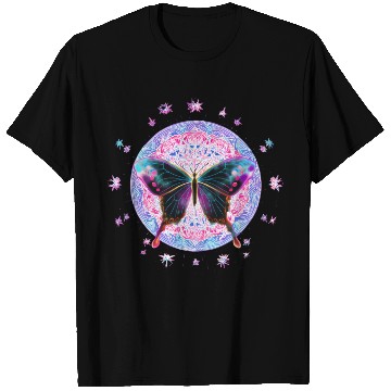 Discover Mystical Butterfly Mandala Design T Shirts