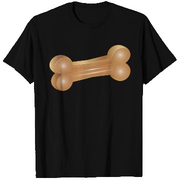 Discover Chew Bone Illustration in a Classic Style T Shirts