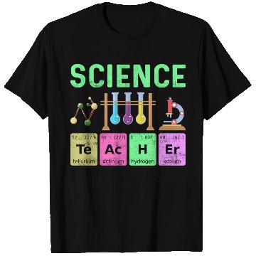 Discover Science Art Teacher - Colorful Periodic Table T Shirts