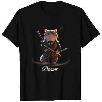 Discover Samurai Cat in Formal Kimono T Shirts