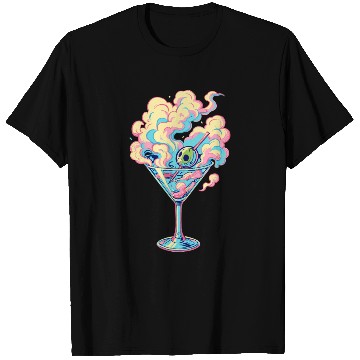 Discover Vaporwave Martini Cocktail Dreams T Shirts