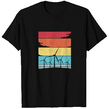 Discover Wind Energy Earth Day Wind Turbine T Shirts