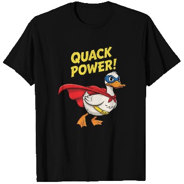 Discover Quack Power Superhero Design T Shirts