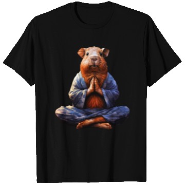 Discover Yoga guinea pig T Shirts